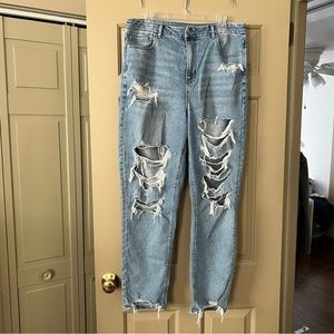 AE Distressed Mom Jean